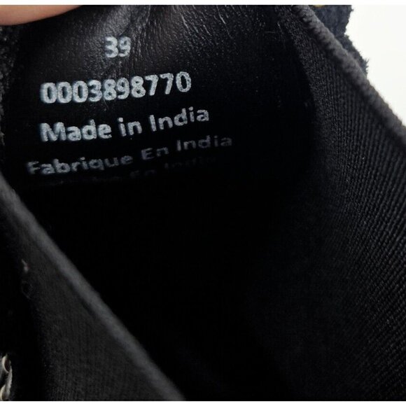 New Free People Atlas Puffer Chelsea Boots Womens 39/9 Black Leather Nylon - Picture 10 of 10